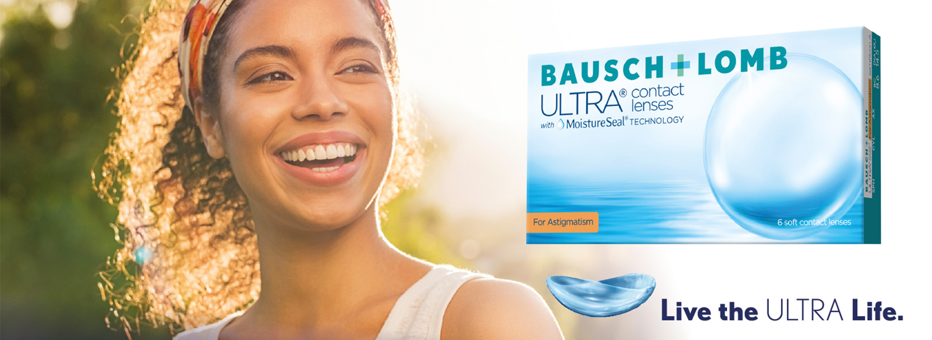 Ultra One Day contact lenses by Bausch + Lomb - Banner Image for Kathryn Anthony Optometry, Bath
